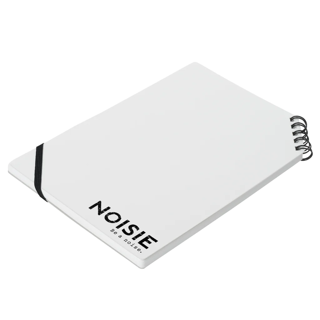 noisie_jpの『NOISIE』BLACKロゴシリーズ Notebook :placed flat