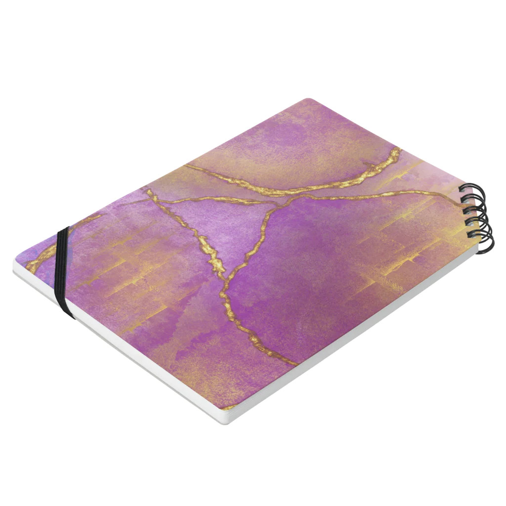 Sarah DesignsのSarah Designs Signature - Pink n Gold Drops Notebook :placed flat