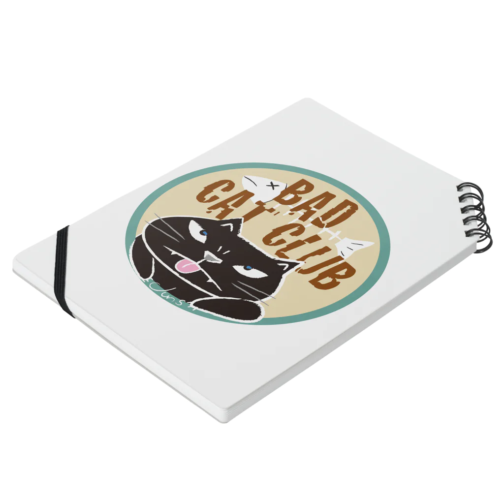 Junsの悪にゃんこのBAD CAT CULB Notebook :placed flat