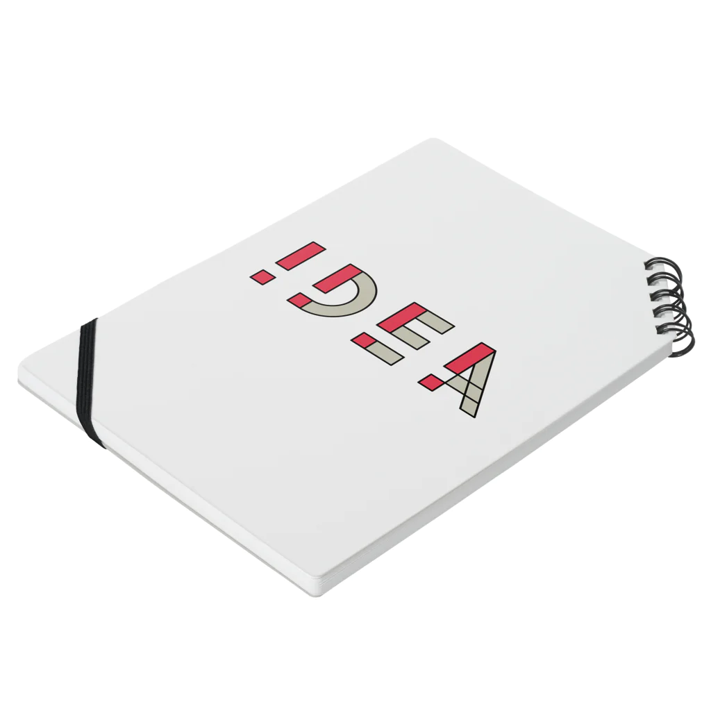 casestudylifeの！DEA（アイデア） Notebook :placed flat