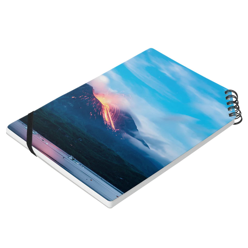 LUZ ORACEL FILMSのSakurajima Volcano Morning Notebook :placed flat