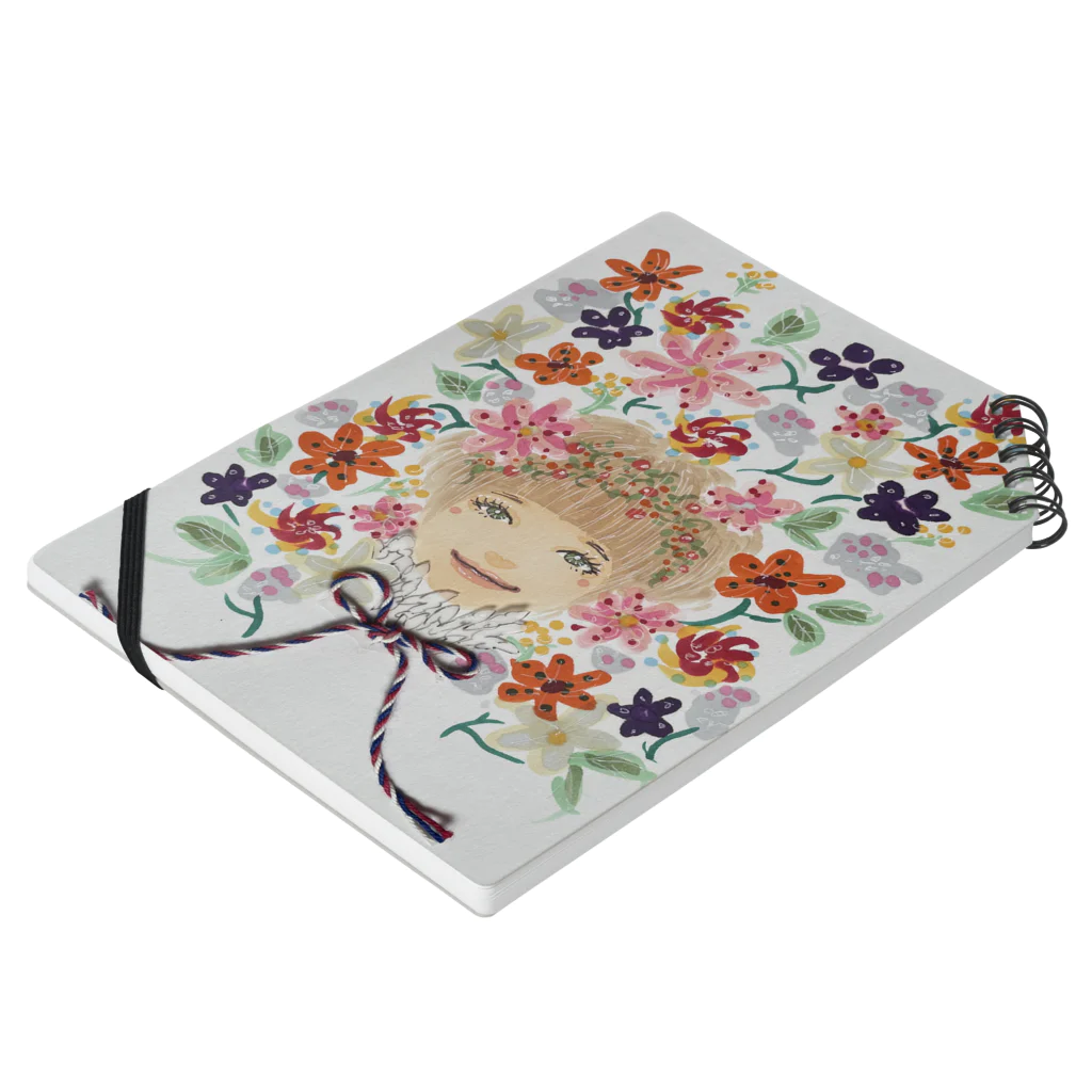 YUKAO★JAPANの花の妖精⭐︎ゆんゆん Notebook :placed flat
