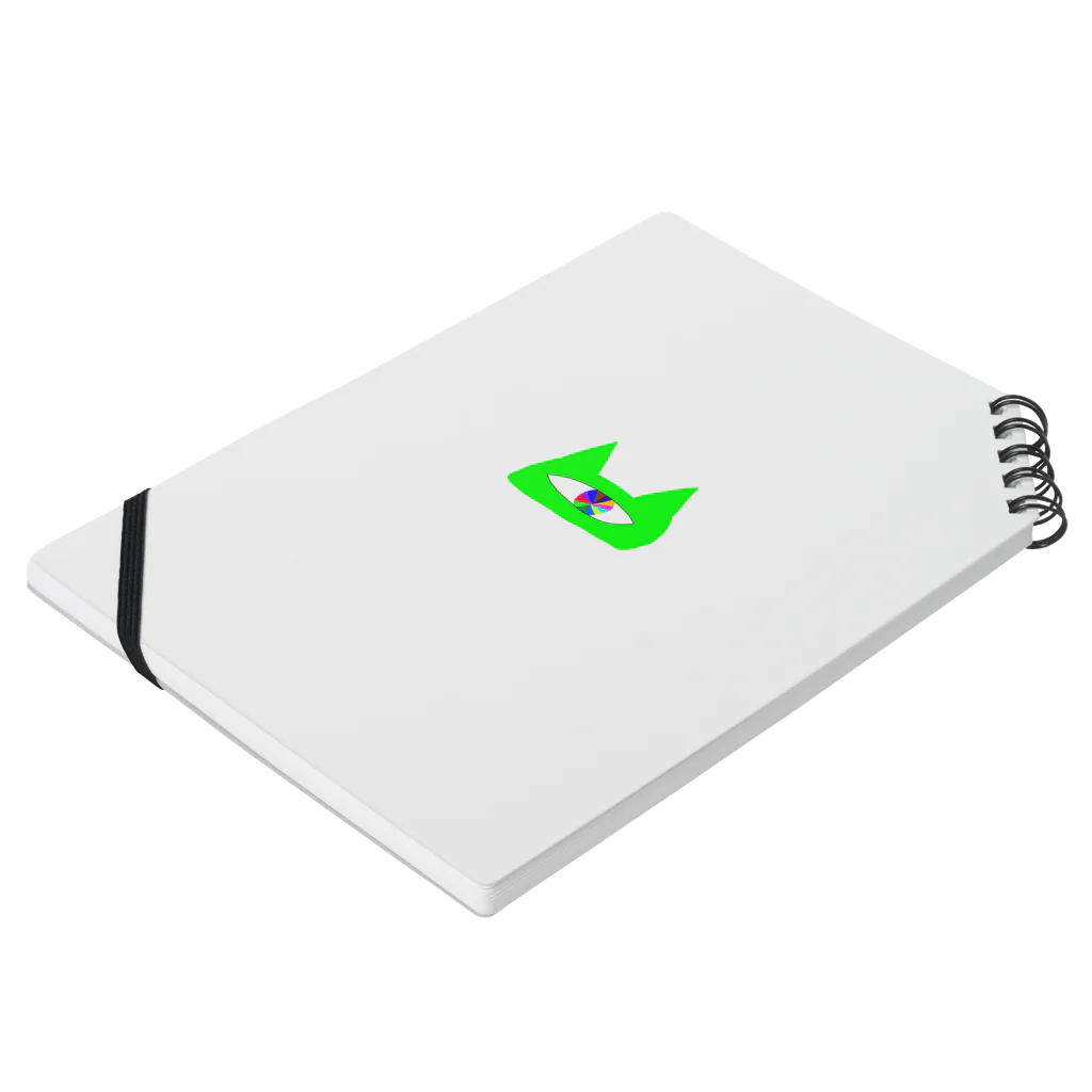SASISUSESOの安いなんか緑のやつ Notebook :placed flat