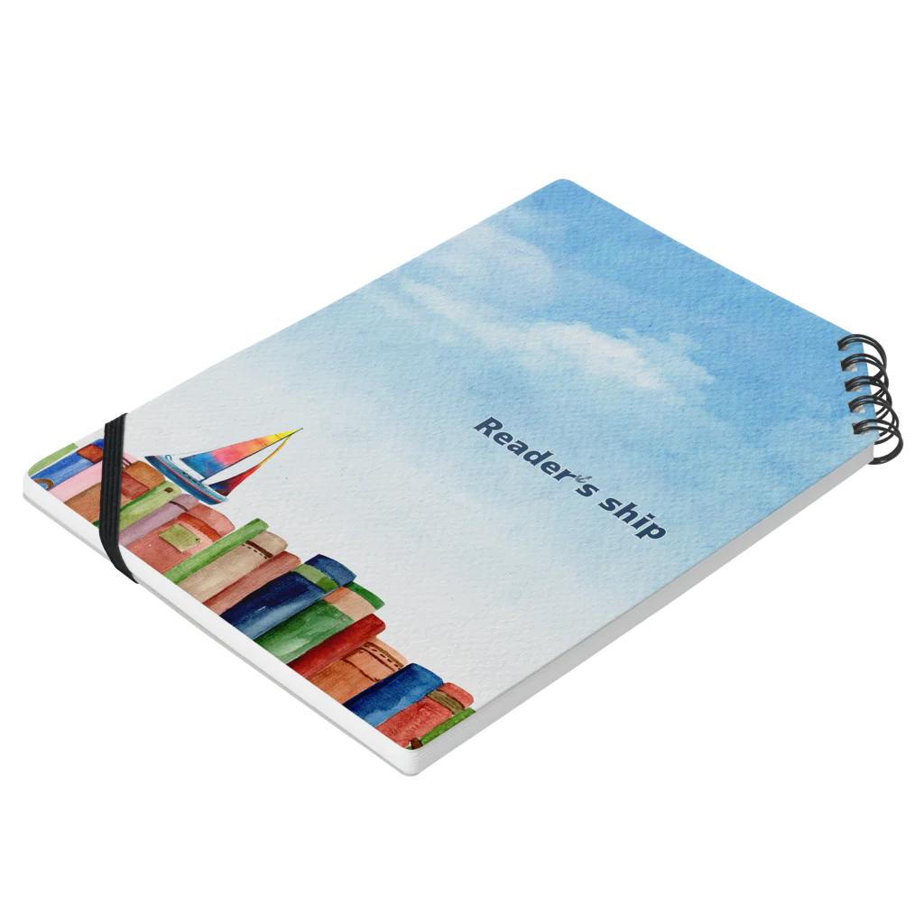 📚🍀さらみのReader's shipロゴ入り文房具 Notebook :placed flat