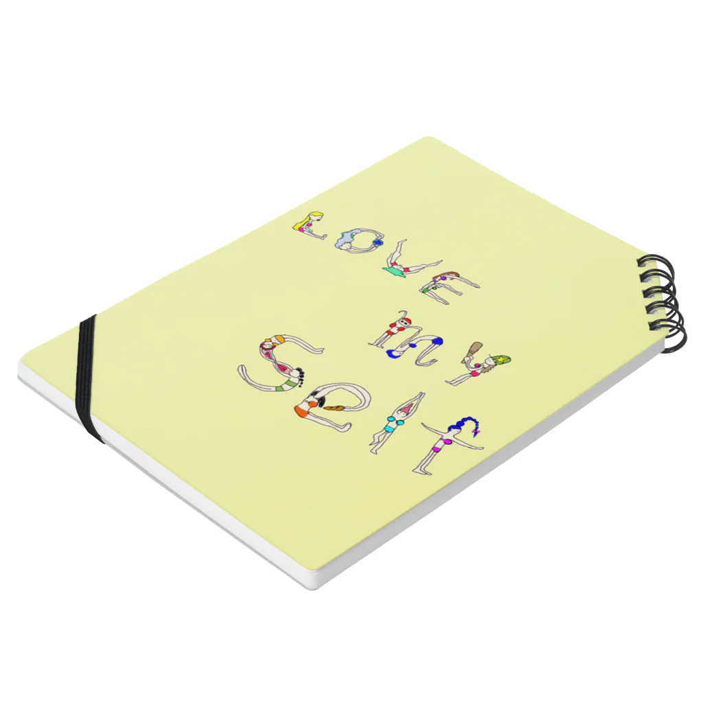  pachi- pachiのLOVE MY  self Notebook :placed flat