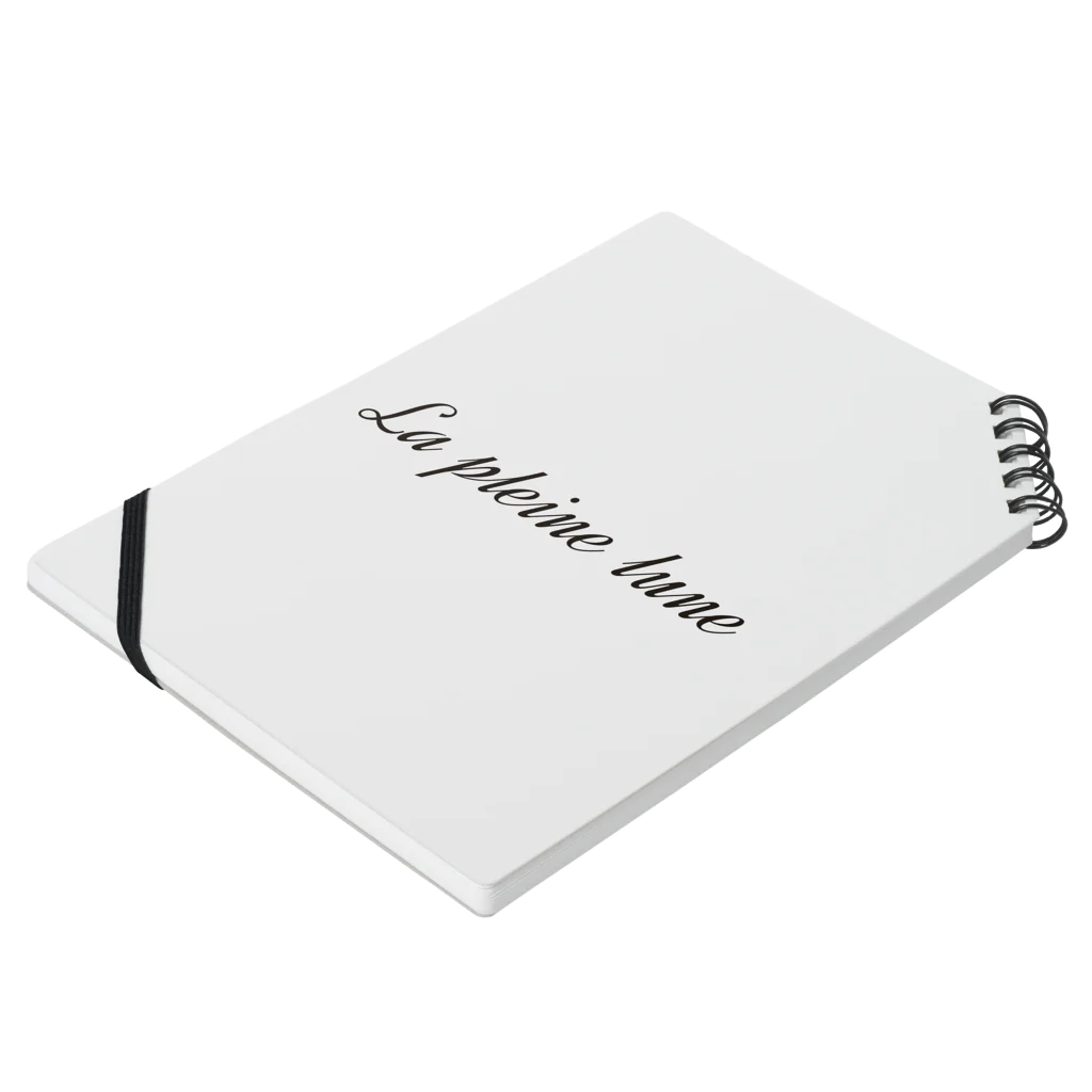 La pleine luneのLa pleine luneロゴ Notebook :placed flat