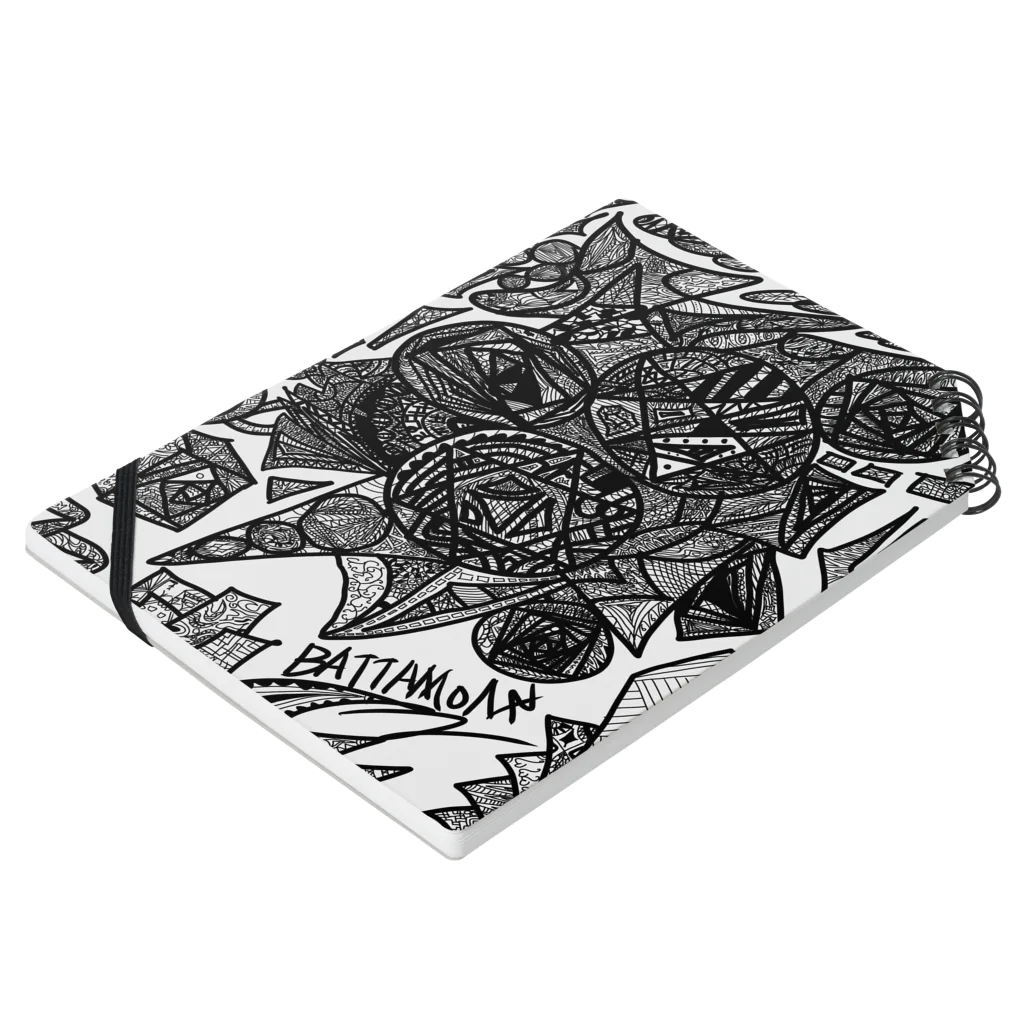 battamonショップのgorillaが描く個性 Notebook :placed flat