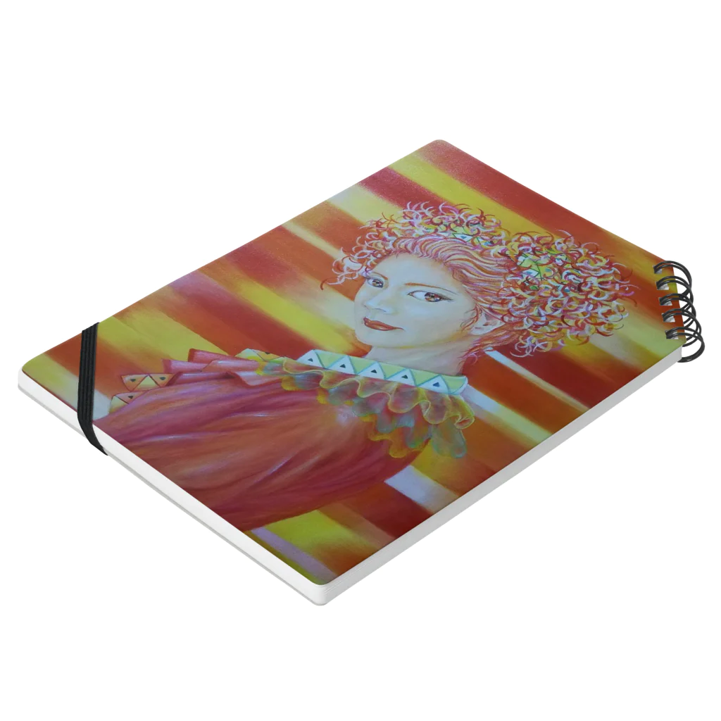 Happy Circusのハッピークラウン4・woman Notebook :placed flat
