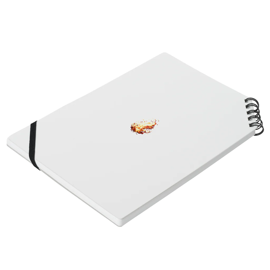 takosanfactoryのピクセル　Fire Notebook :placed flat