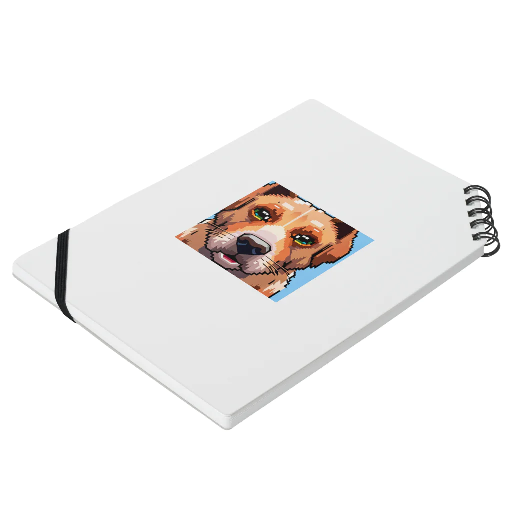 getprizeのドット絵の犬 Notebook :placed flat