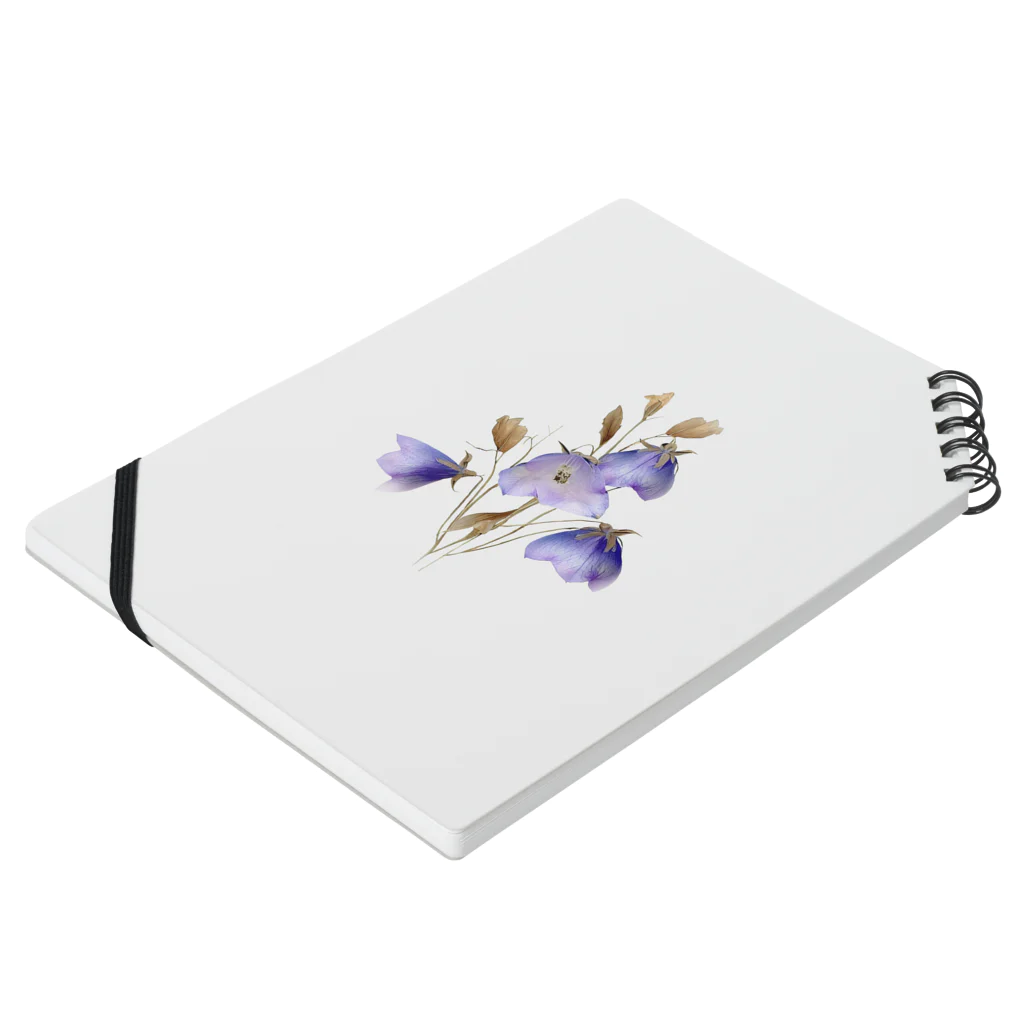 Atelier Petrichor Forestのキキョウ Chinese bellflower Notebook :placed flat