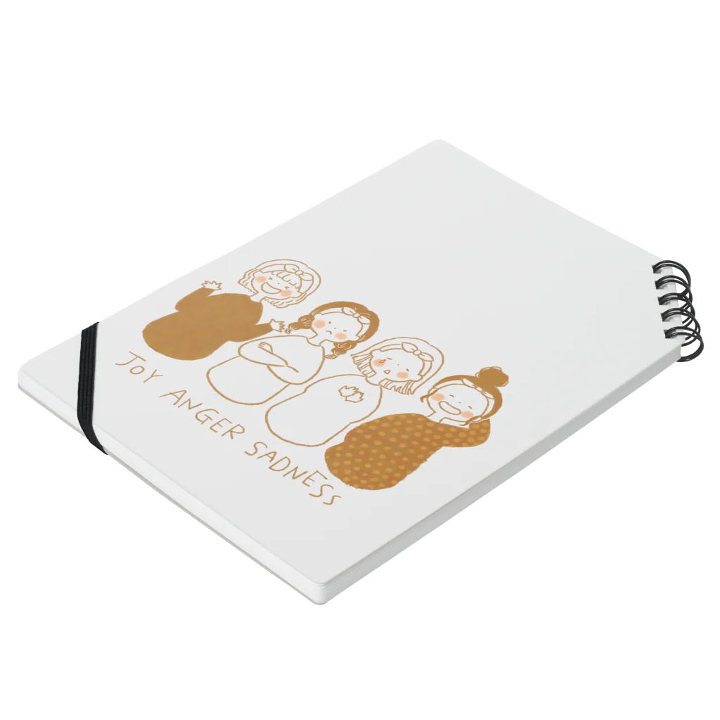 achan no omiseのJOY ANGER SADNESS Notebook :placed flat