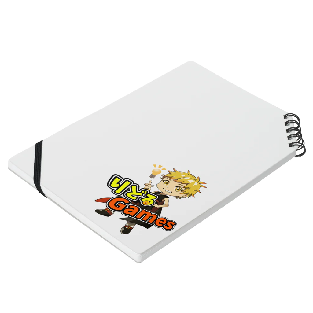 りどるGamesグッズのりどるGamesグッズ Notebook :placed flat