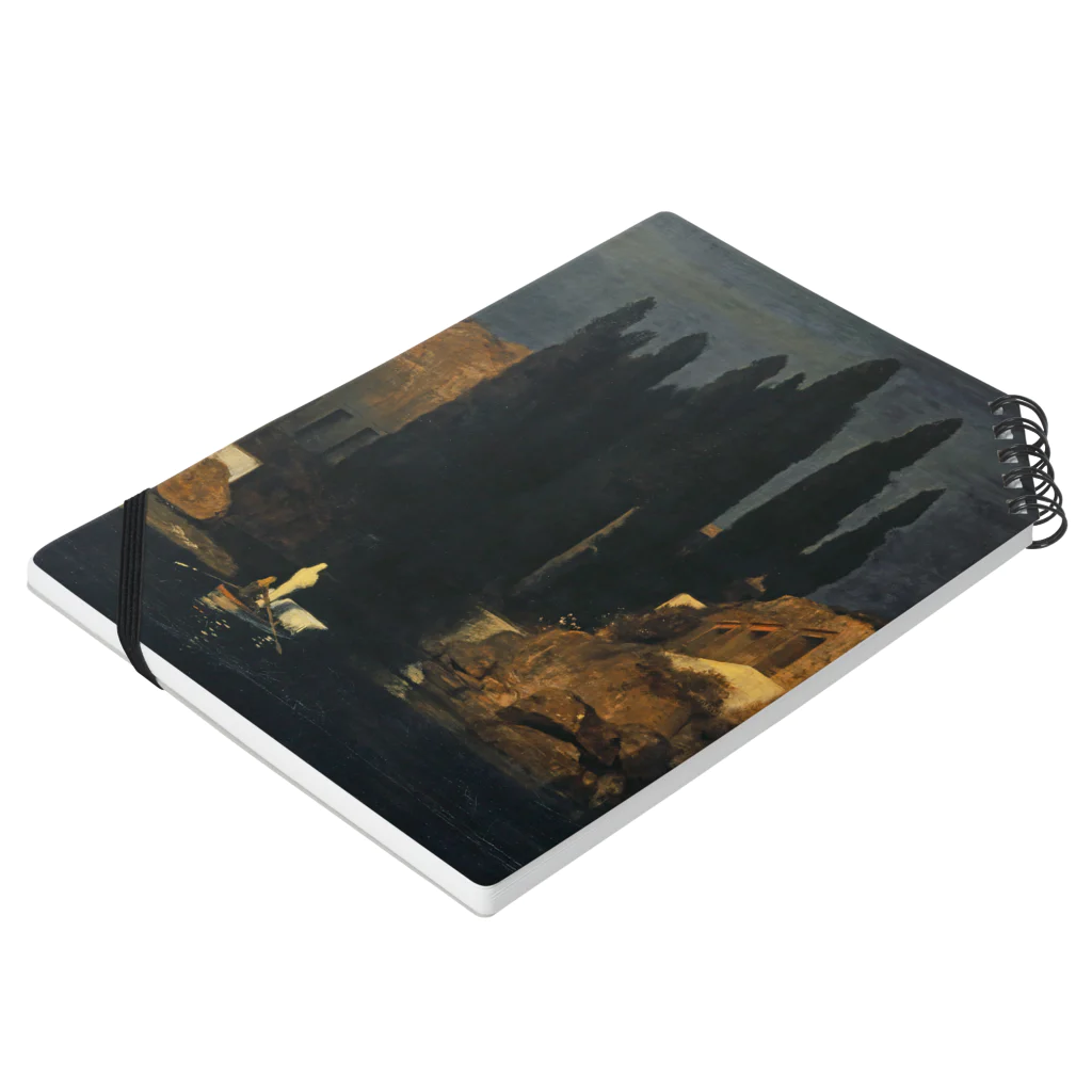 世界美術商店の死の島(第1ヴァージョン) / Isle of the Dead (1st version)) Notebook :placed flat