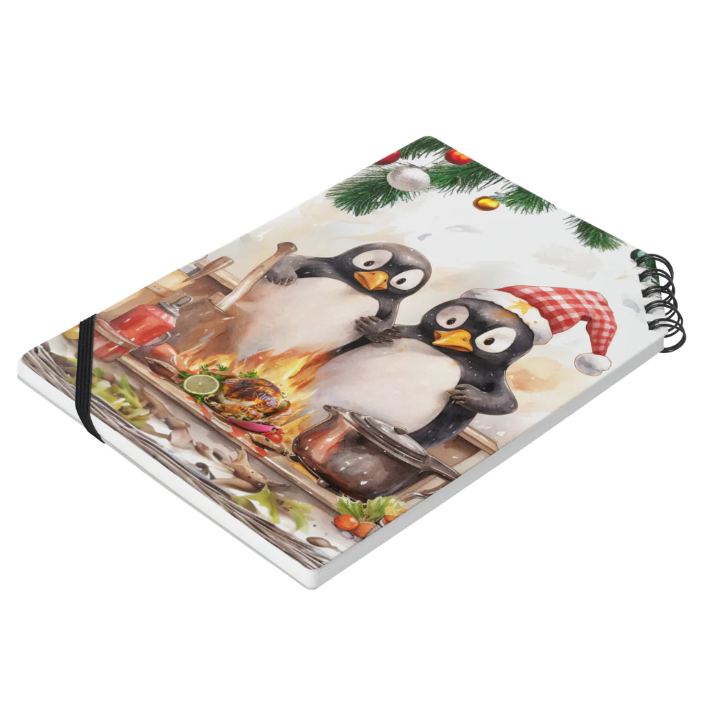 MistyStarkのペンギン七面鳥 Notebook :placed flat