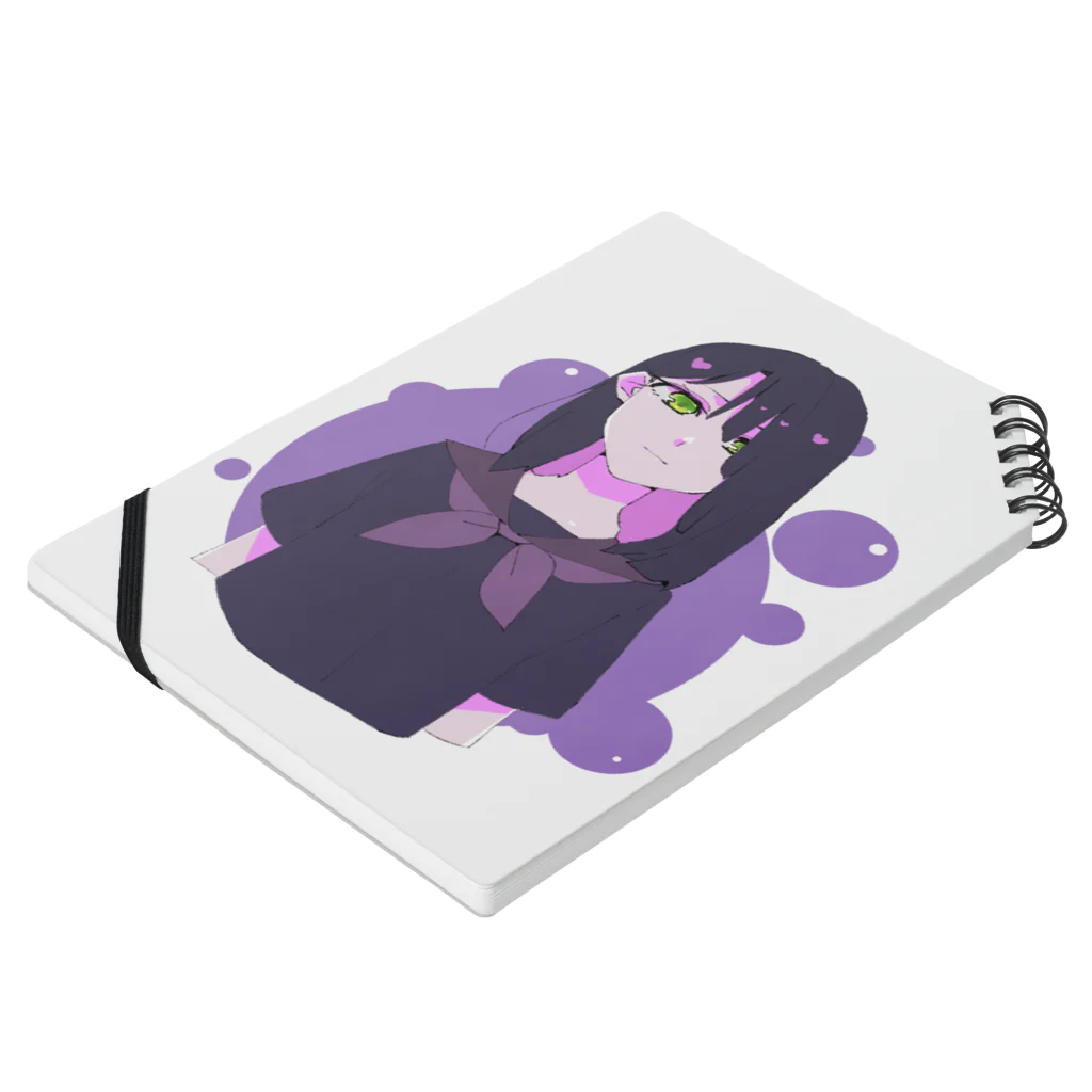 トマト玉：男爵の紫セーラー Notebook :placed flat