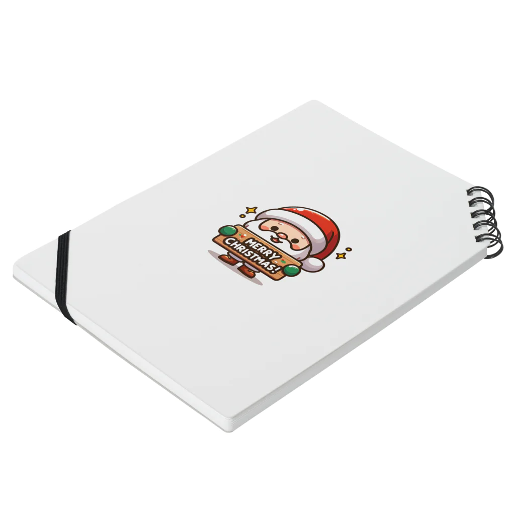 mitsu5872のサンタの陽気なクリスマスコレクション Notebook :placed flat