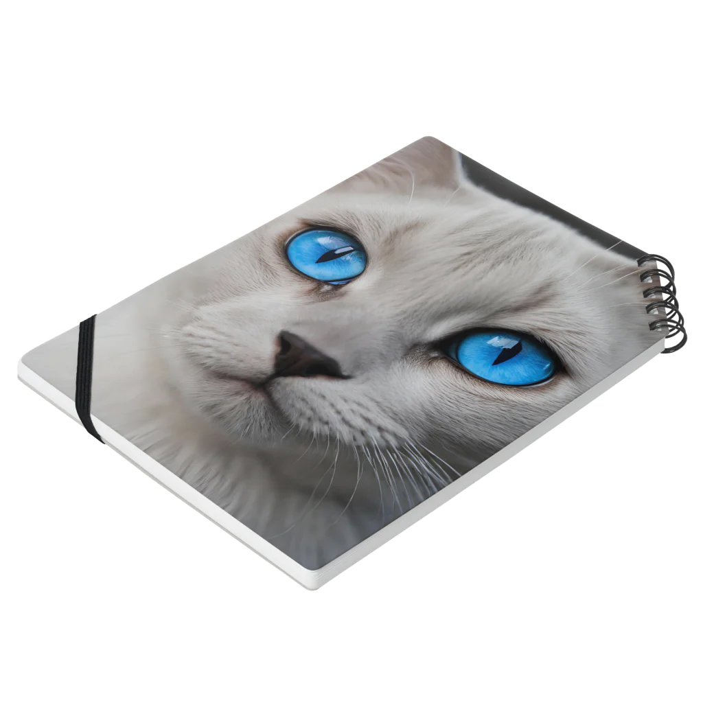ソラトラの青目の猫 Notebook :placed flat