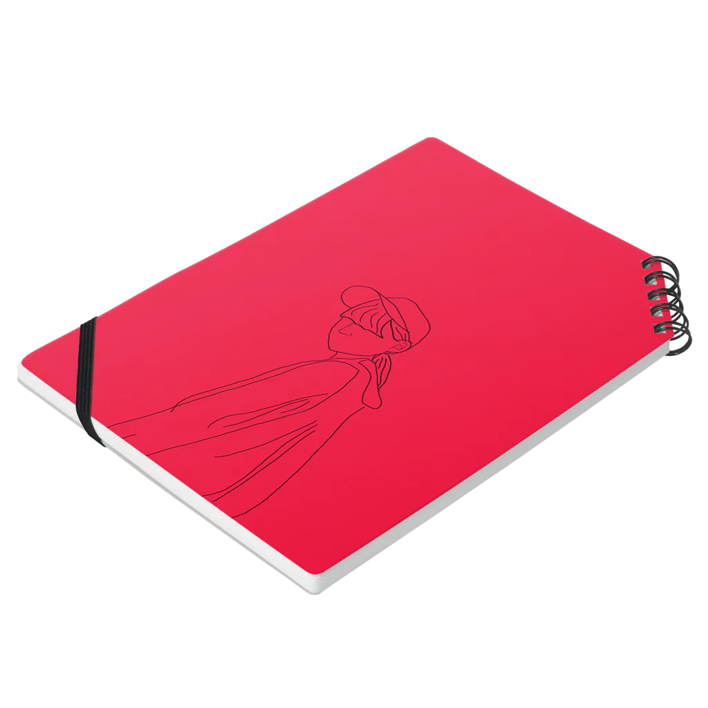 arinicochanmanの女の子(赤) Notebook :placed flat
