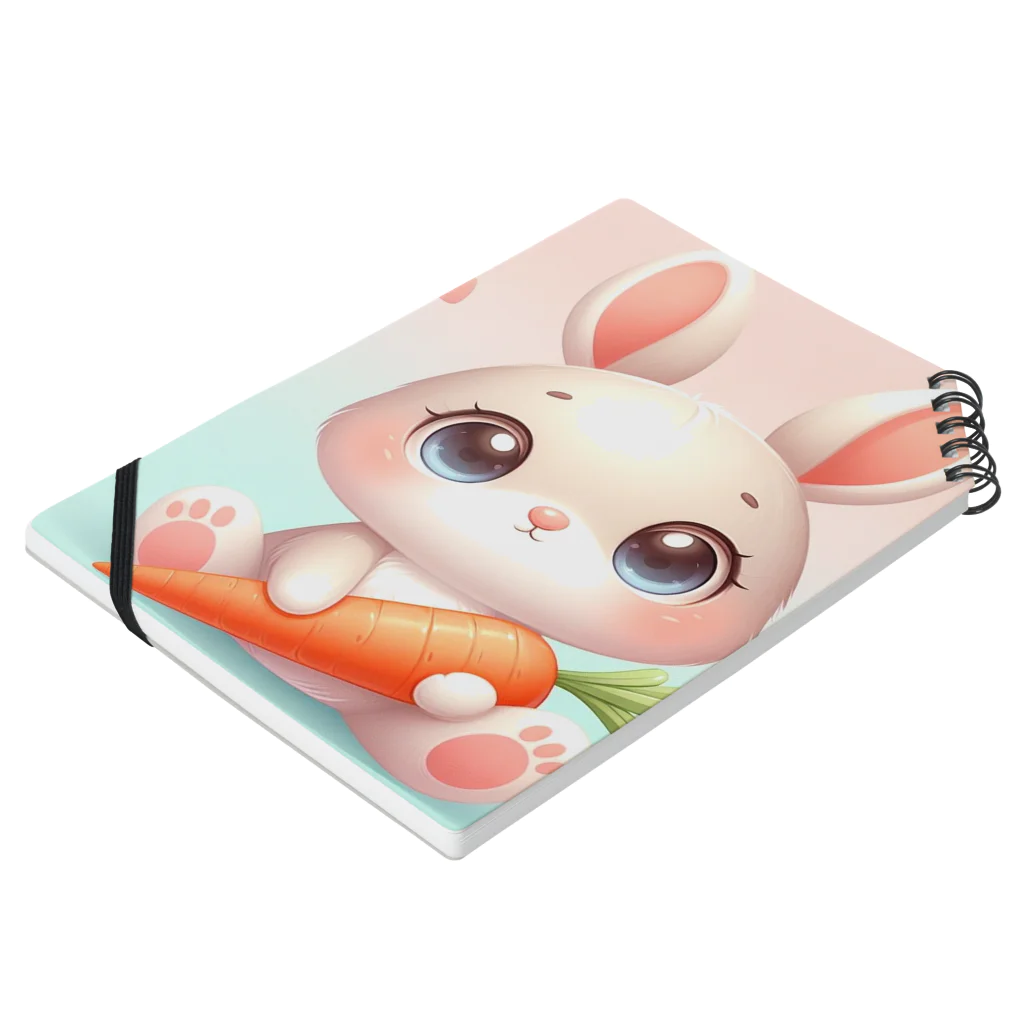 激カワポテぐっずのうるうるうさ子ちゃん🥕 Notebook :placed flat