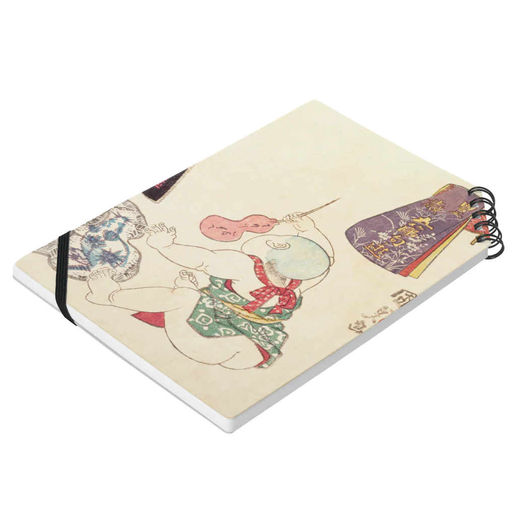 浮世絵ショップ のどぐろ　UKIYOE SHOP NODOGUROの赤ちゃん　七夕 豊歳五節句遊 / Tanabata Bountiful Year Five Festivals Play Notebook :placed flat