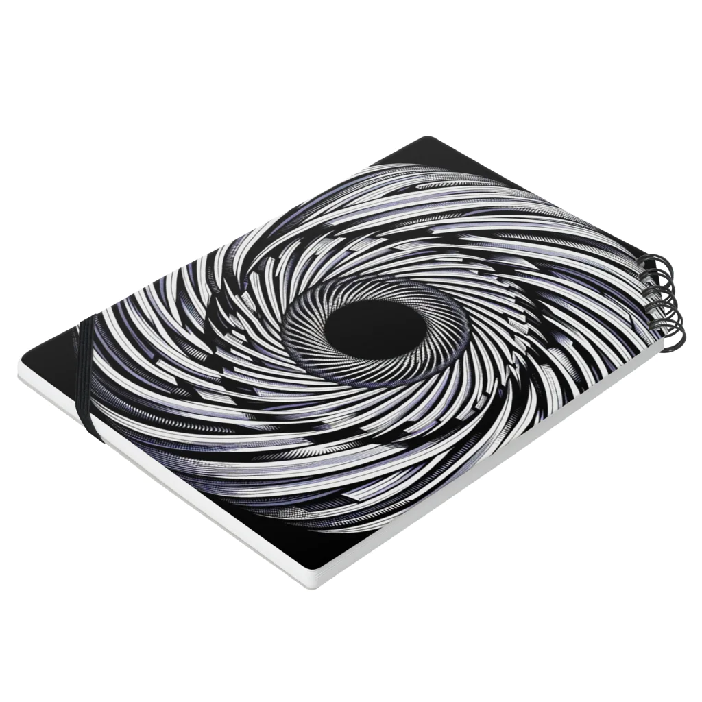 Dexsterのoptical illusion 01 Notebook :placed flat