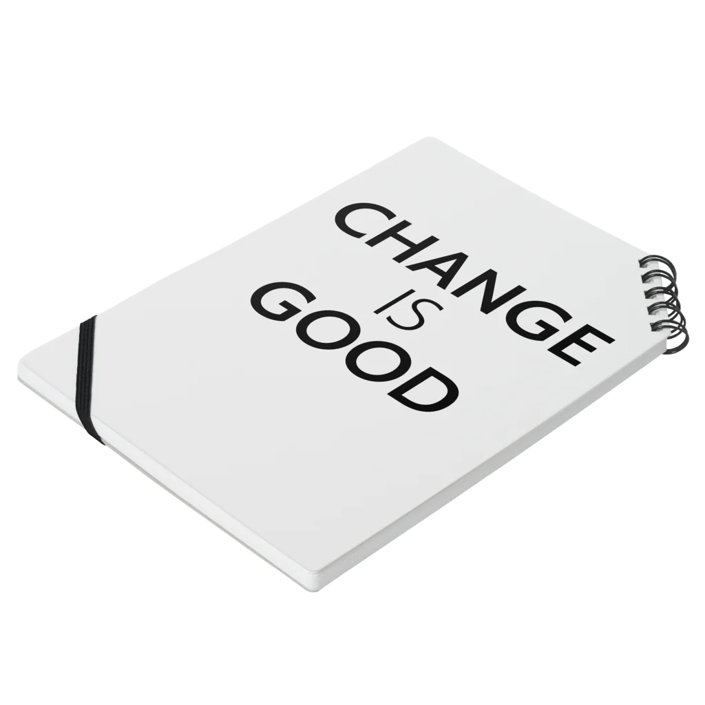SMILEYのChange is Good Notebook :placed flat
