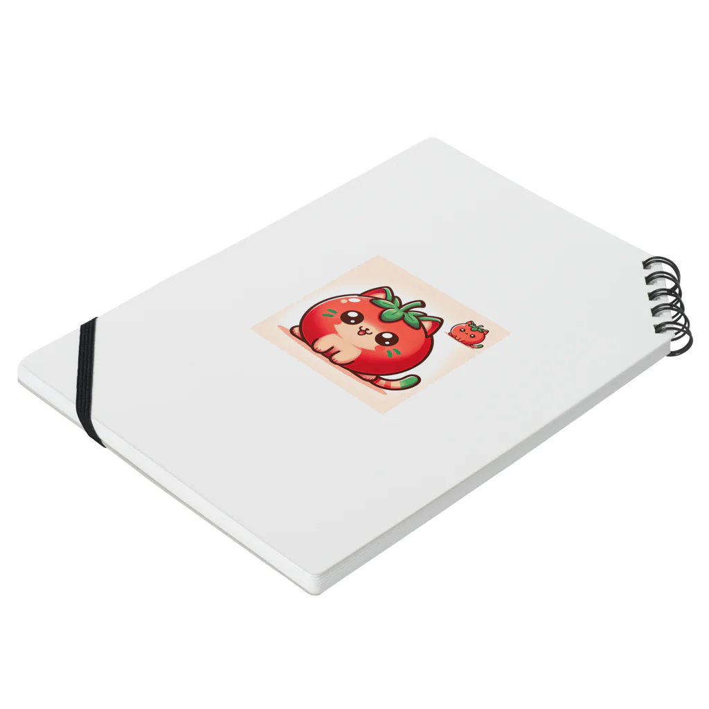 コウヘイのトマト猫 Notebook :placed flat