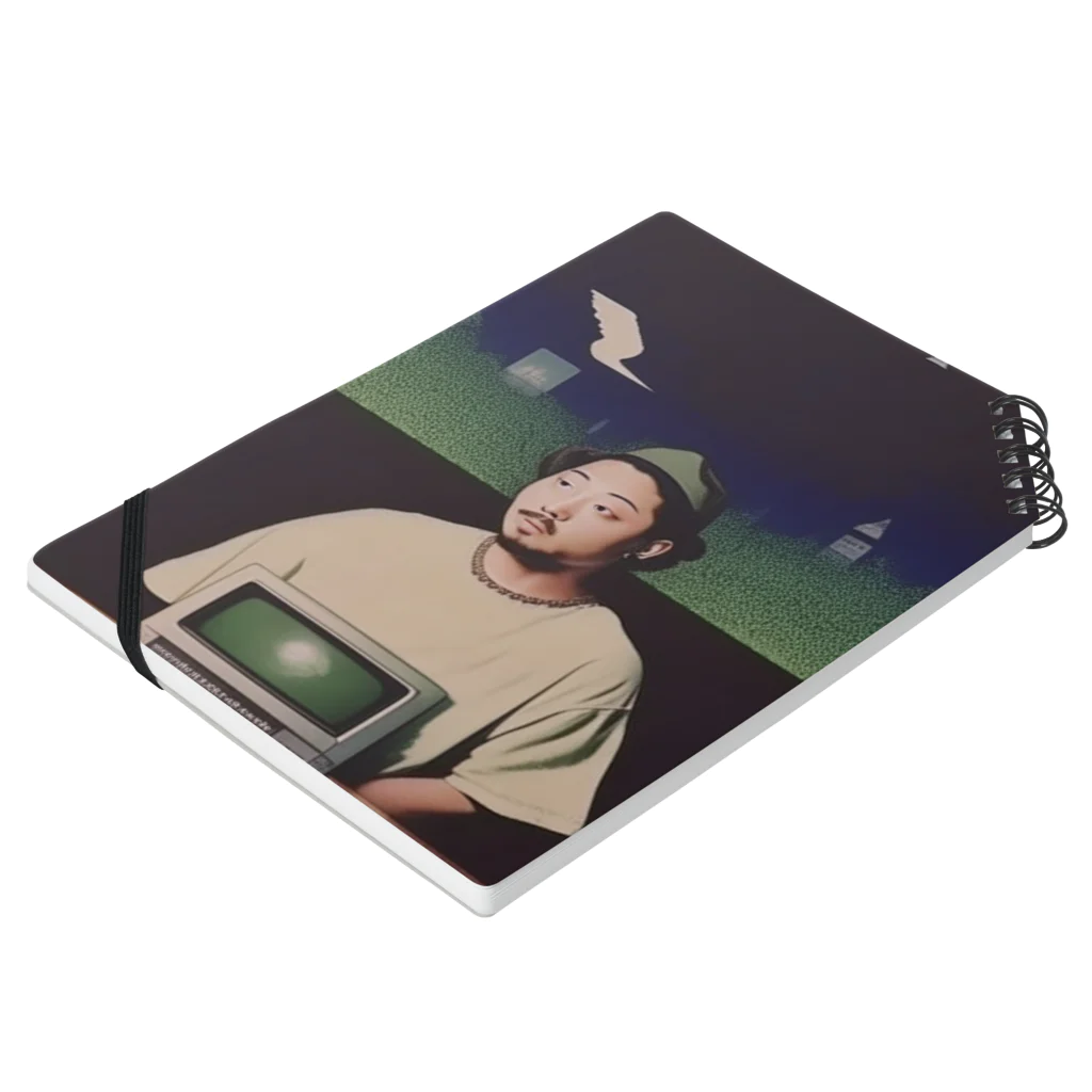 Vintage Hi-Tecのcomputer lover rapper Notebook :placed flat