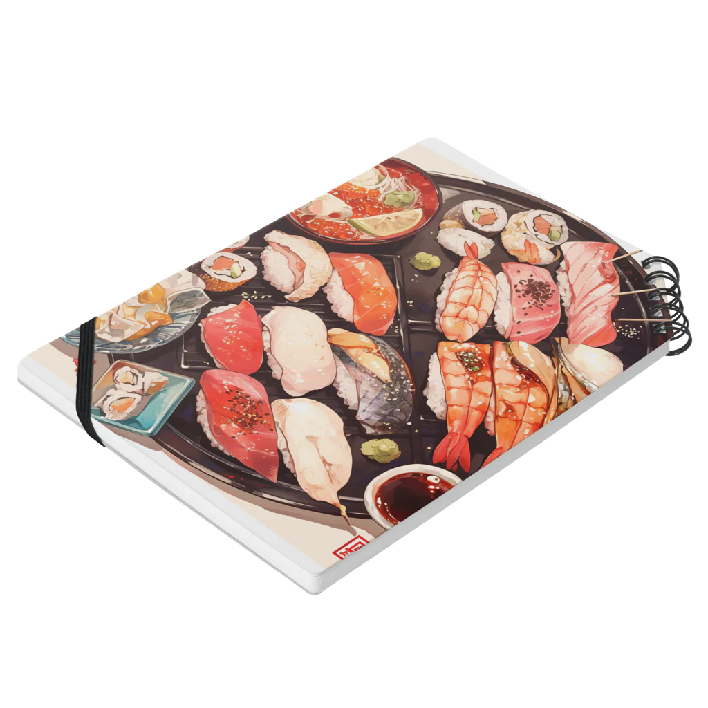 AQUAMETAVERSEの寿司 Marsa 106 Notebook :placed flat