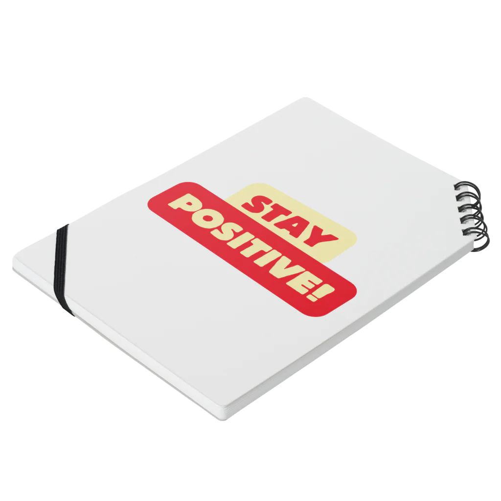 TILUのStay positive  Notebook :placed flat