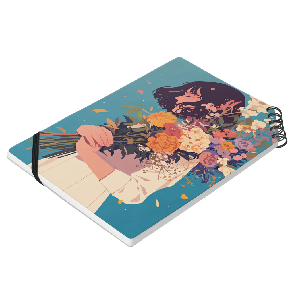 AQUAMETAVERSEの花束をあなたに　Hime  2530 Notebook :placed flat