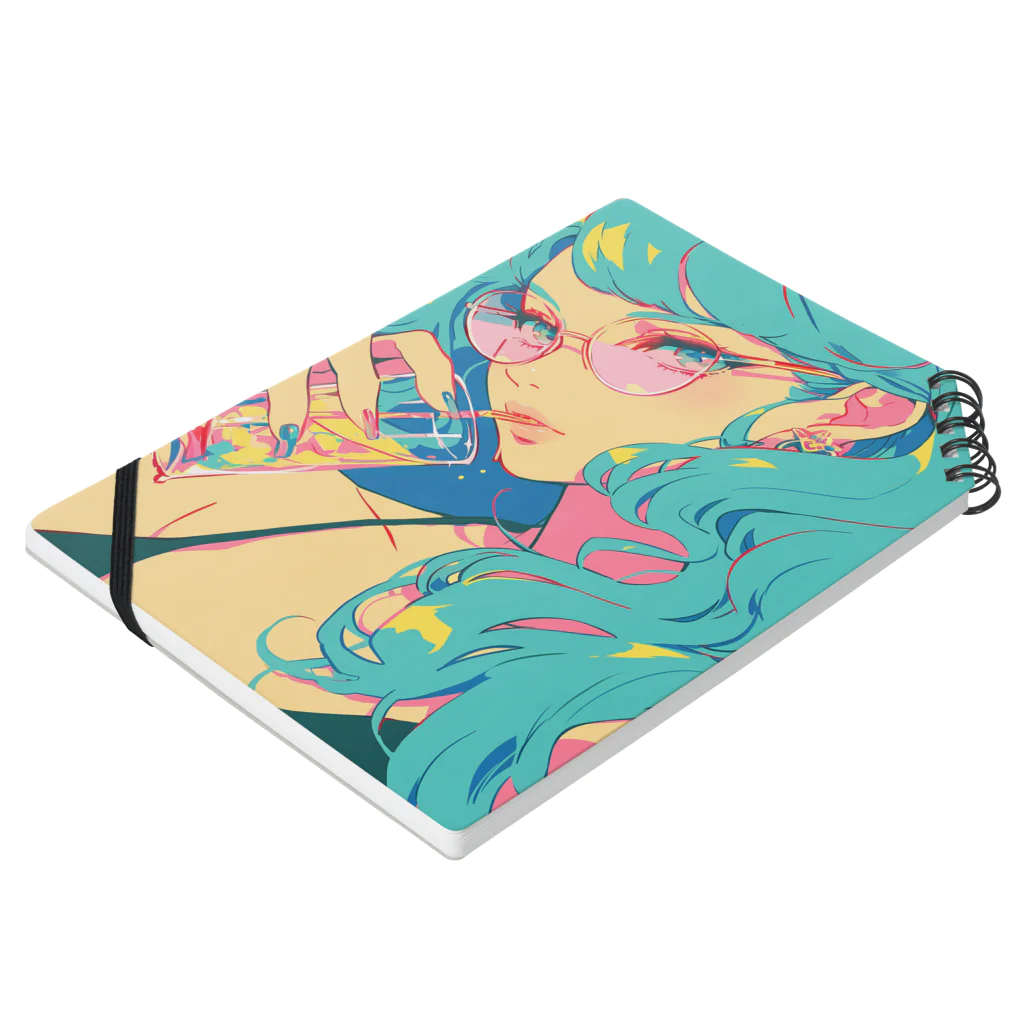 AQUAMETAVERSEのサイダースプラッシュ Marsa 106 Notebook :placed flat