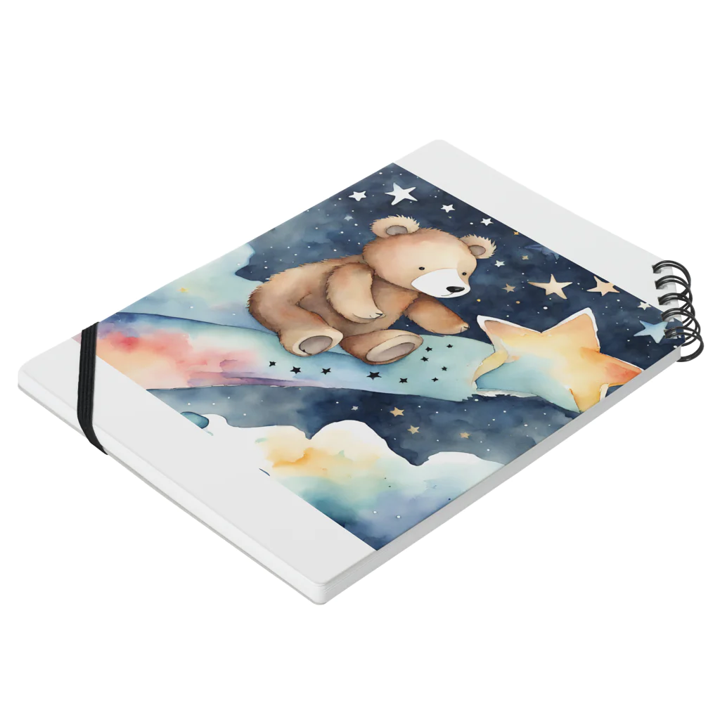 星降る夜にの流星熊 Notebook :placed flat