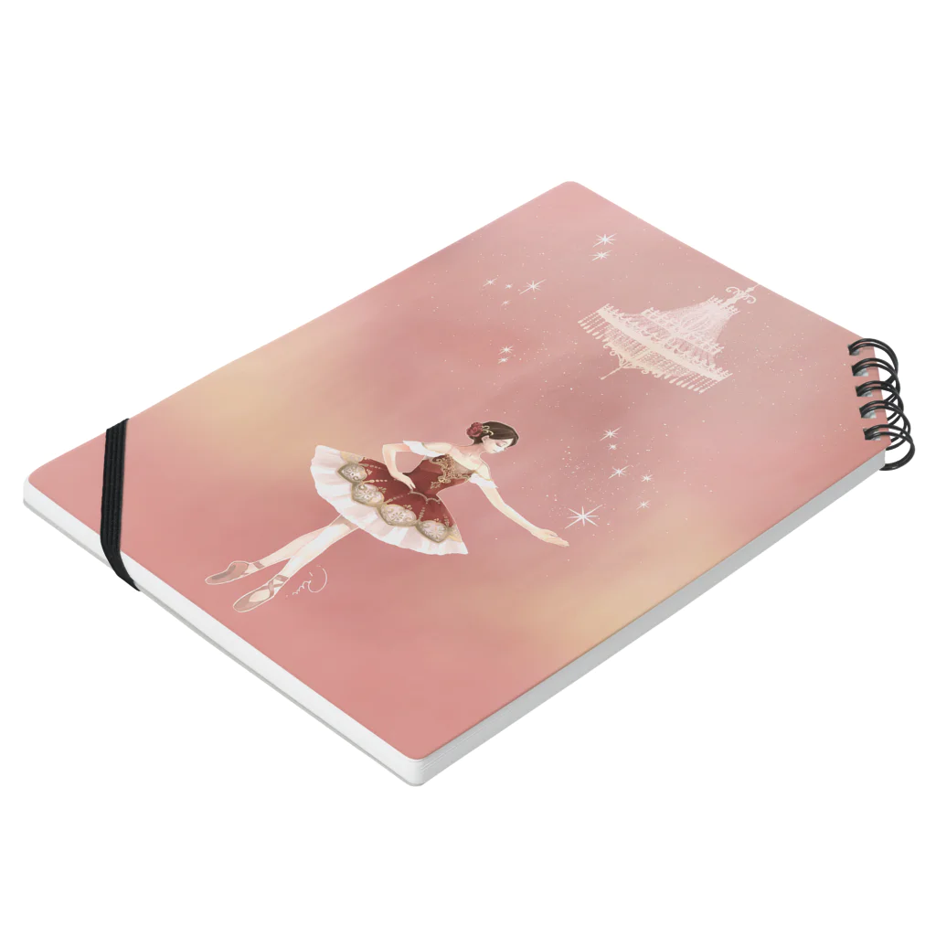 Joy. Ree Illustration SUZURI Shop のBallet (Paquita) - vertical Notebook :placed flat