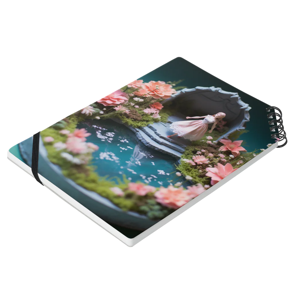 AQUAMETAVERSEの花を飾るインテリア　なでしこ1478 Notebook :placed flat