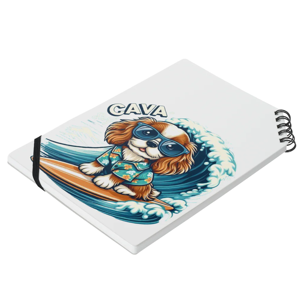 cava-sports　【キャバースポーツ】のcava-surf Notebook :placed flat