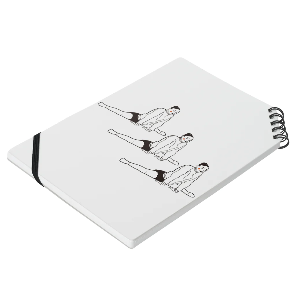 SprayDressのストレッチ中 Notebook :placed flat