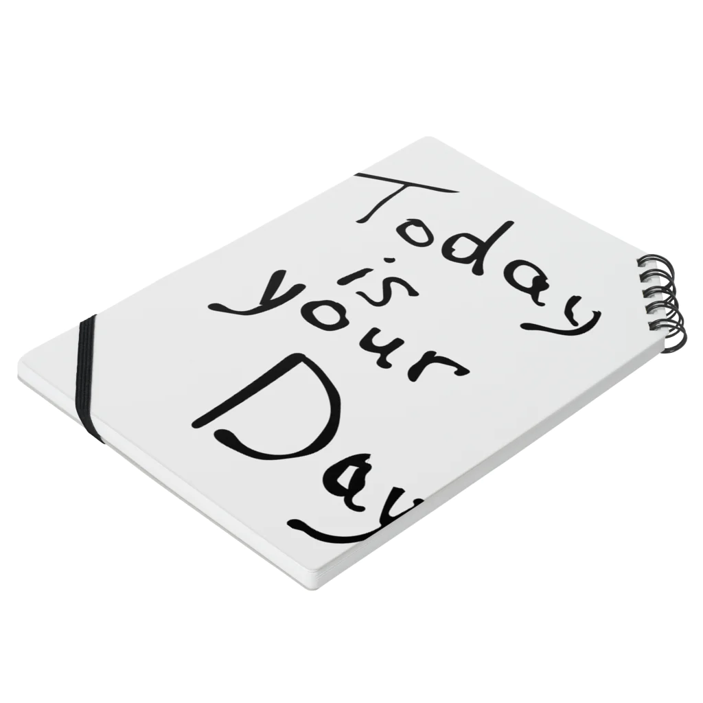 TESTIMONYのtoday is your day Notebook :placed flat