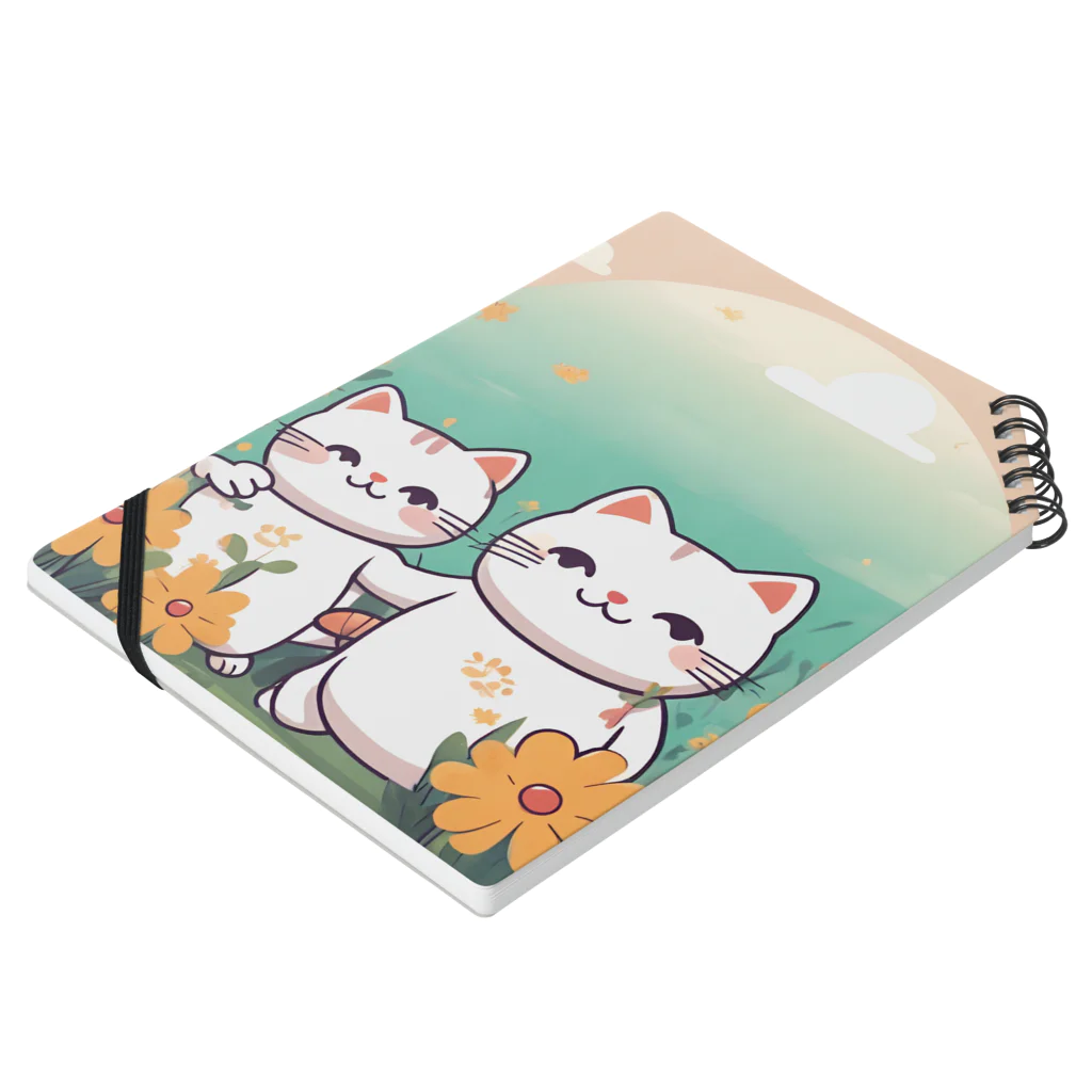 癒しの部屋🐾໒꒱のCutie cat❤︎ Notebook :placed flat