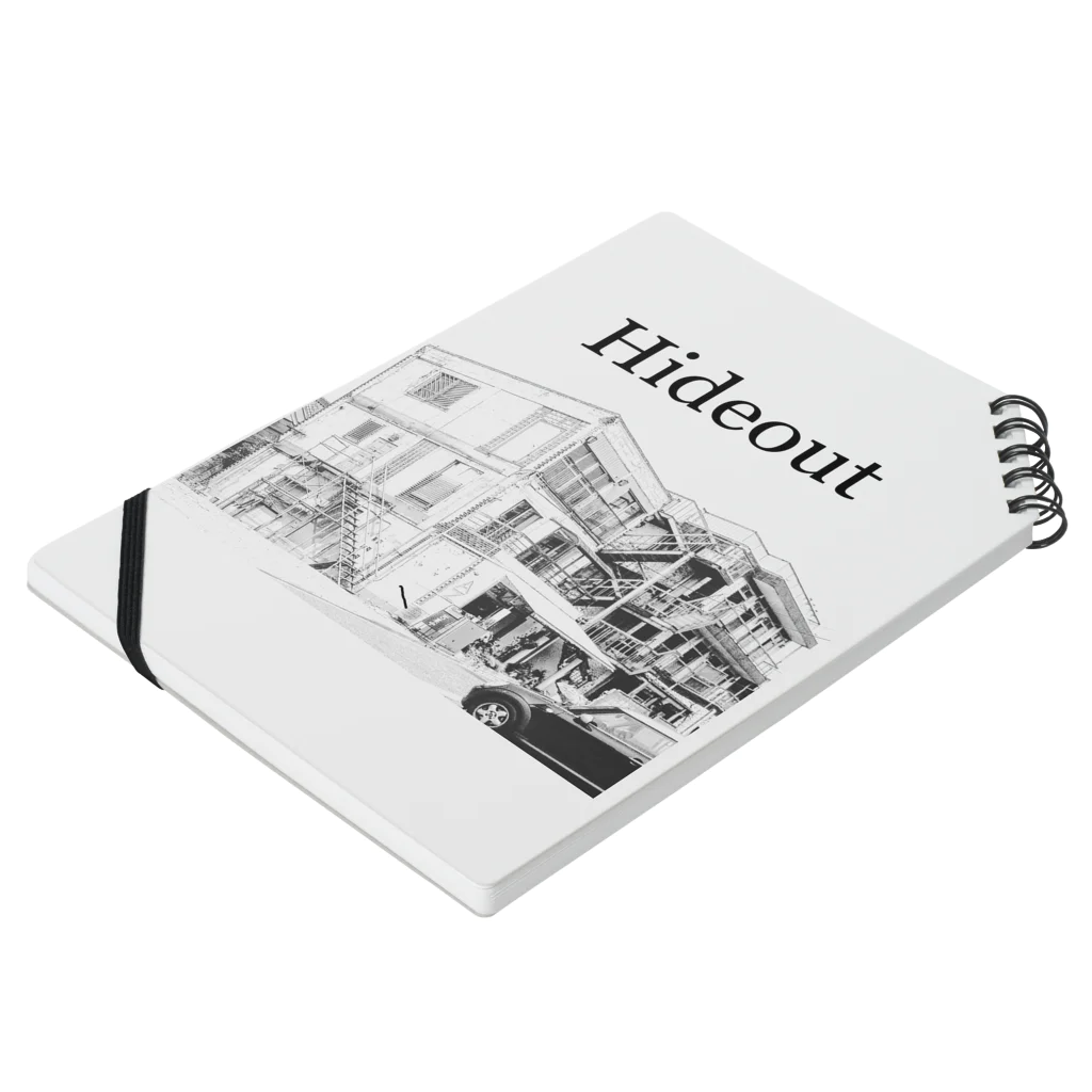 jin photo workのHideout ノートの平置き