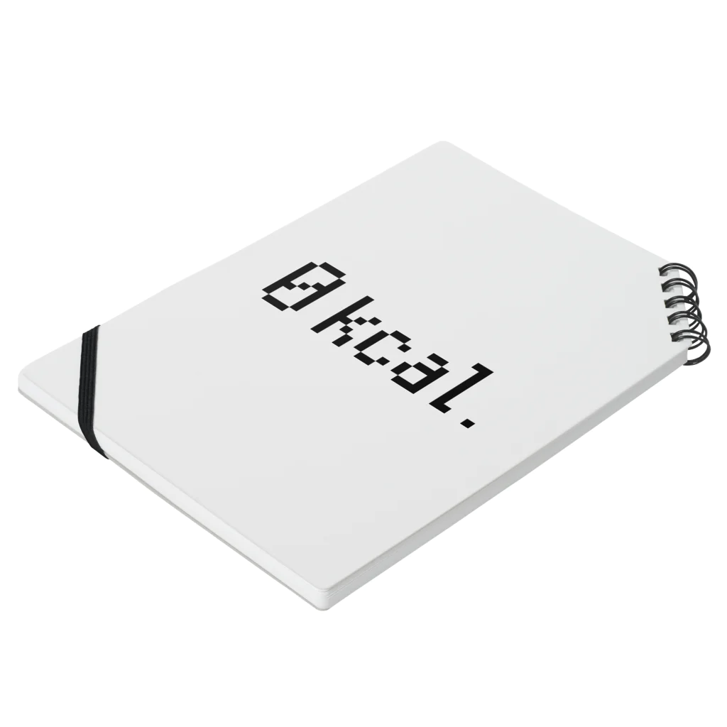 0kcal storeの0kcal - dot black Notebook :placed flat