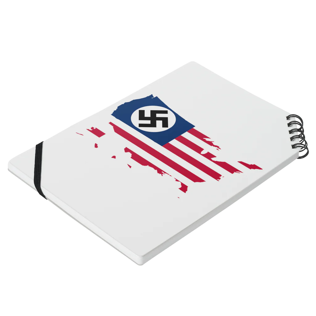 ヨシアスss武装親衛隊大将(ナチ党員幹部)のアメリカ国旗 ノートの平置き