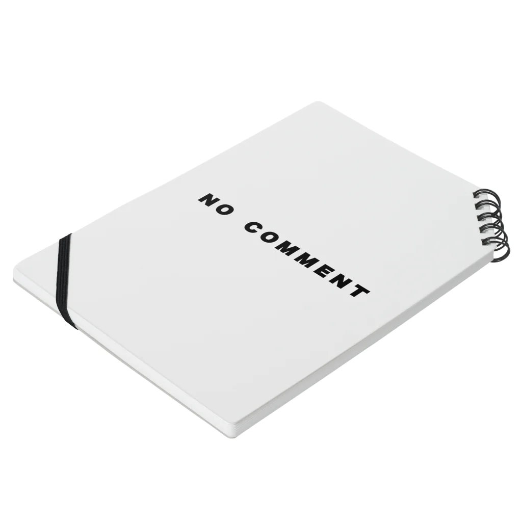 micyorina shopのmicyorina 「NO COMMENT」logo Notebook :placed flat