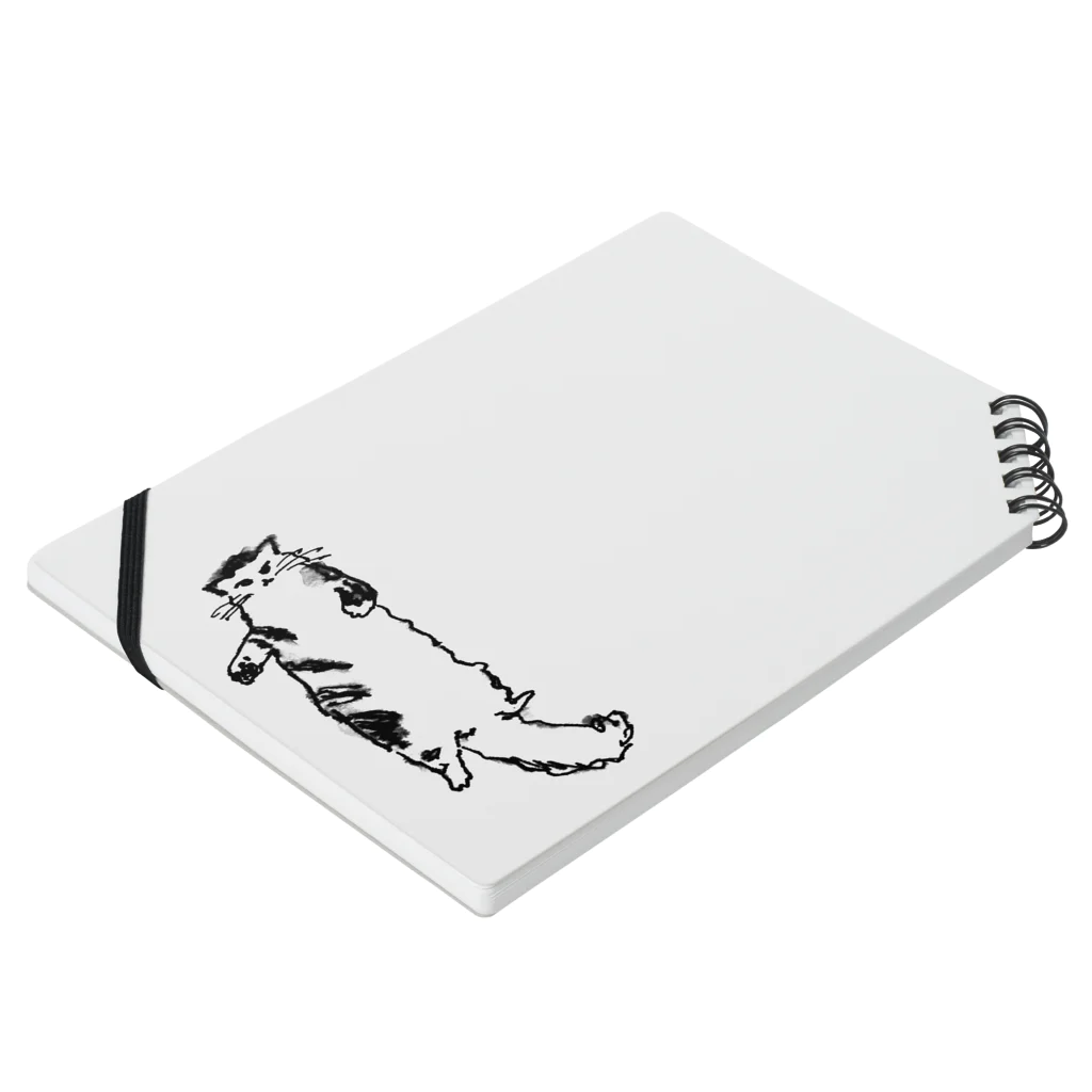もも47京都の床に落ちてる猫 Notebook :placed flat