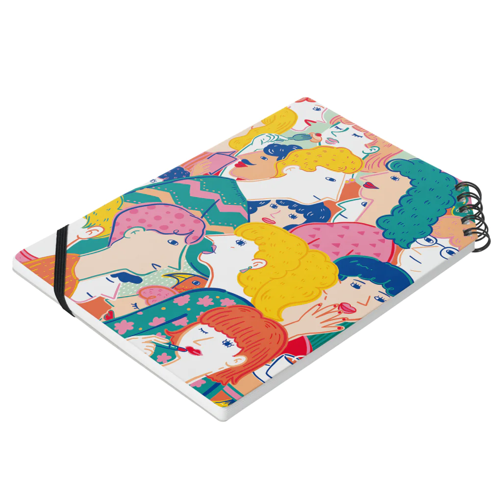 Maki Emuraのpleasant people Notebook :placed flat