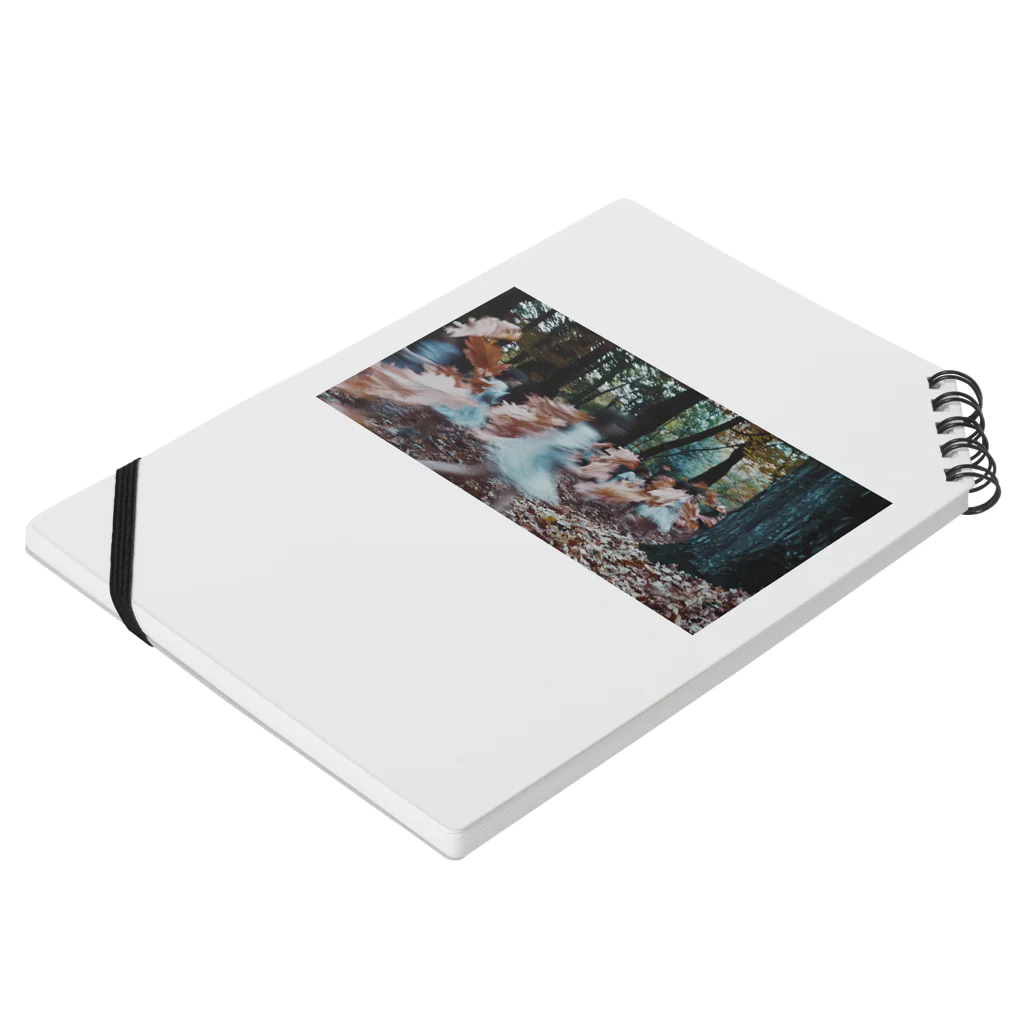 Nanoka‗HotaruのWhispers of Fallen Leaves Notebook :placed flat
