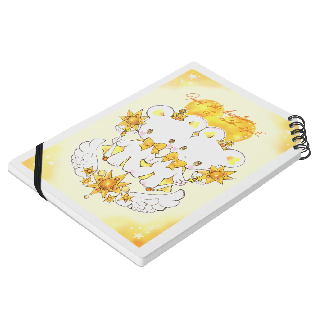 キャラメルリボンゆぅ❤️の☆The Children of Light☆Citrine Notebook :placed flat