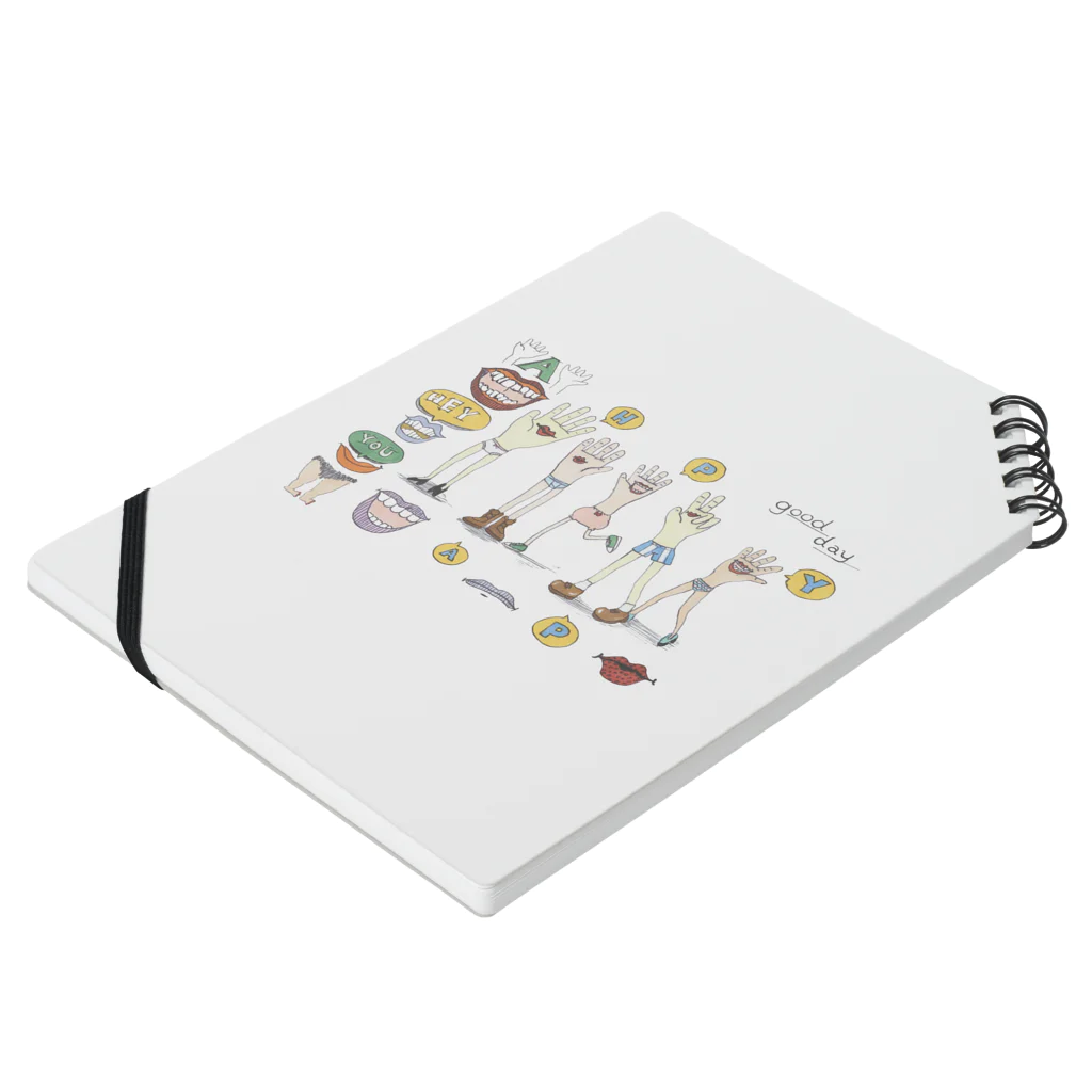 【Yuwiiの店】ゆぅぅぃーのHAND Notebook :placed flat