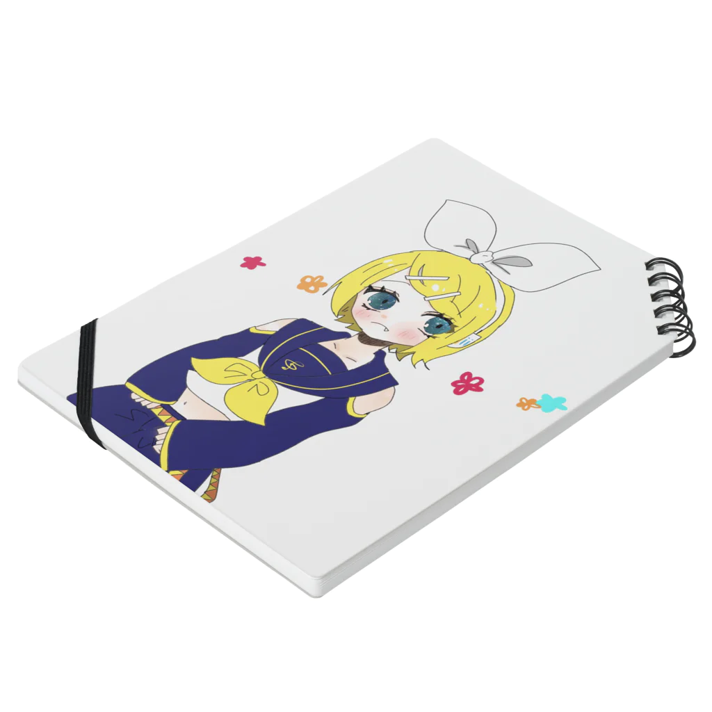 TUVCXW1V7QBAtugの鏡音リンちゃ Notebook :placed flat